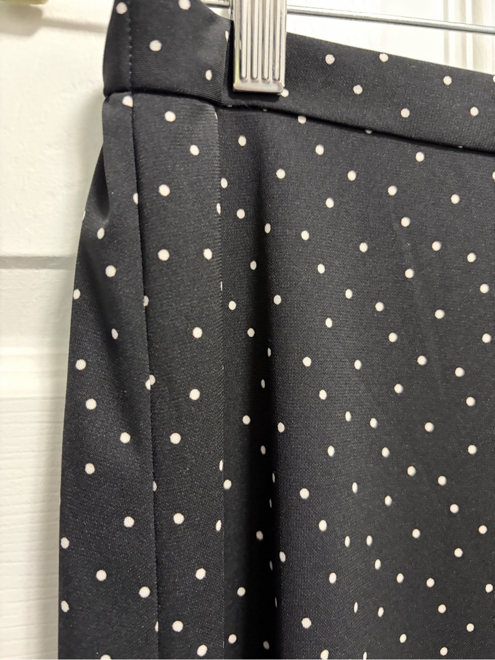 Chico's Black Maxi Skirt with White Polka Dots 2 - Picture 2 of 11